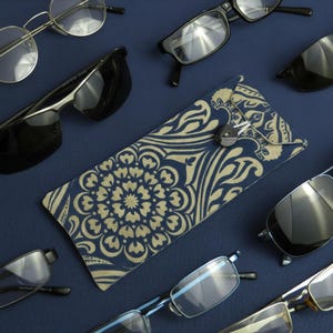 Soft Padded Glasses Case - Damask Series