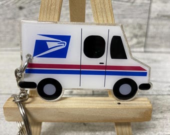 USPS Mail Truck - Keychain