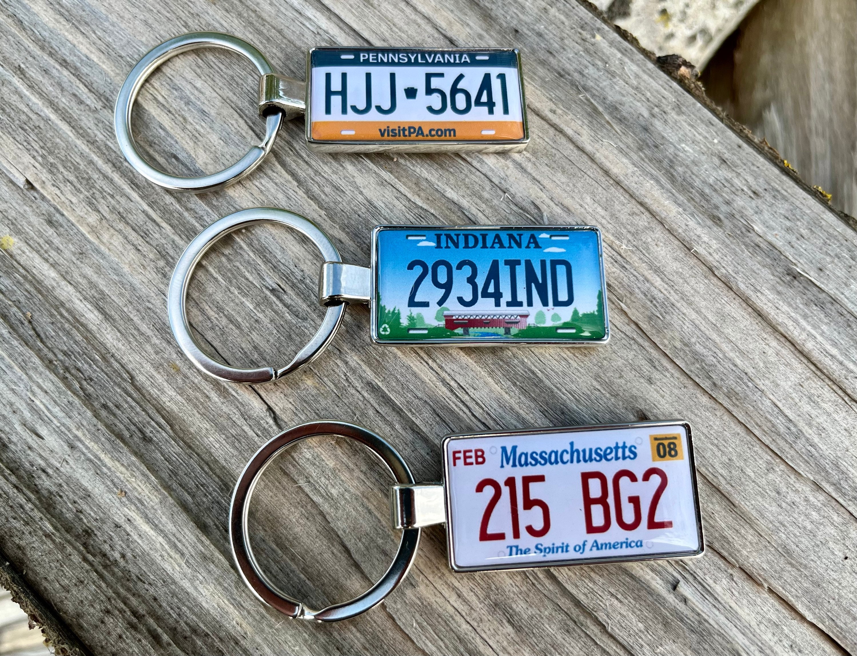 USA Number Plate Keyring Custom Made License Plate Keyring Etsy