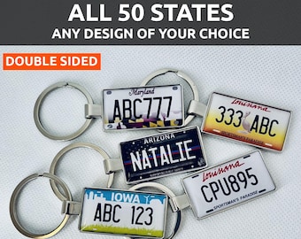 Number Plate Keyring, License Plate Custom, License plate keychain, Key Fob, Custom keychain, License Font, Gifts For Him, Car Accessories