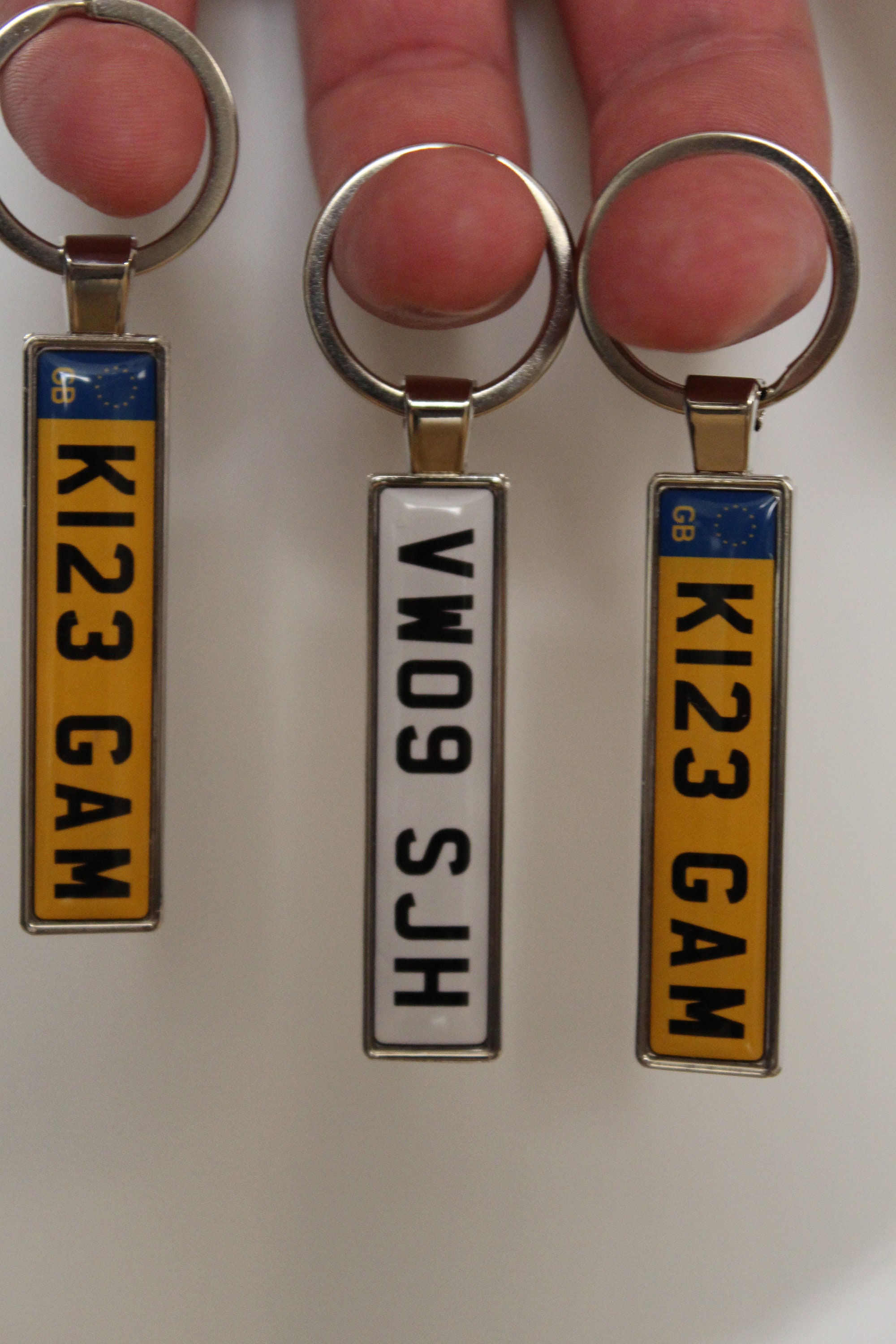 Personalized License Plate Car Keychain United Kingdom Any Etsy UK
