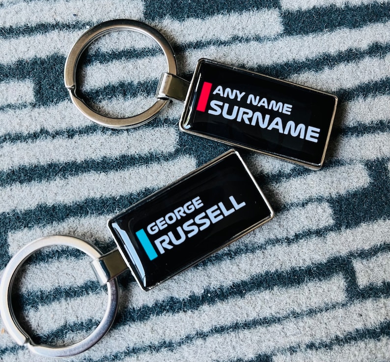 Formula 1 Personalized Keychain: Any Driver or Team Keyring - Etsy