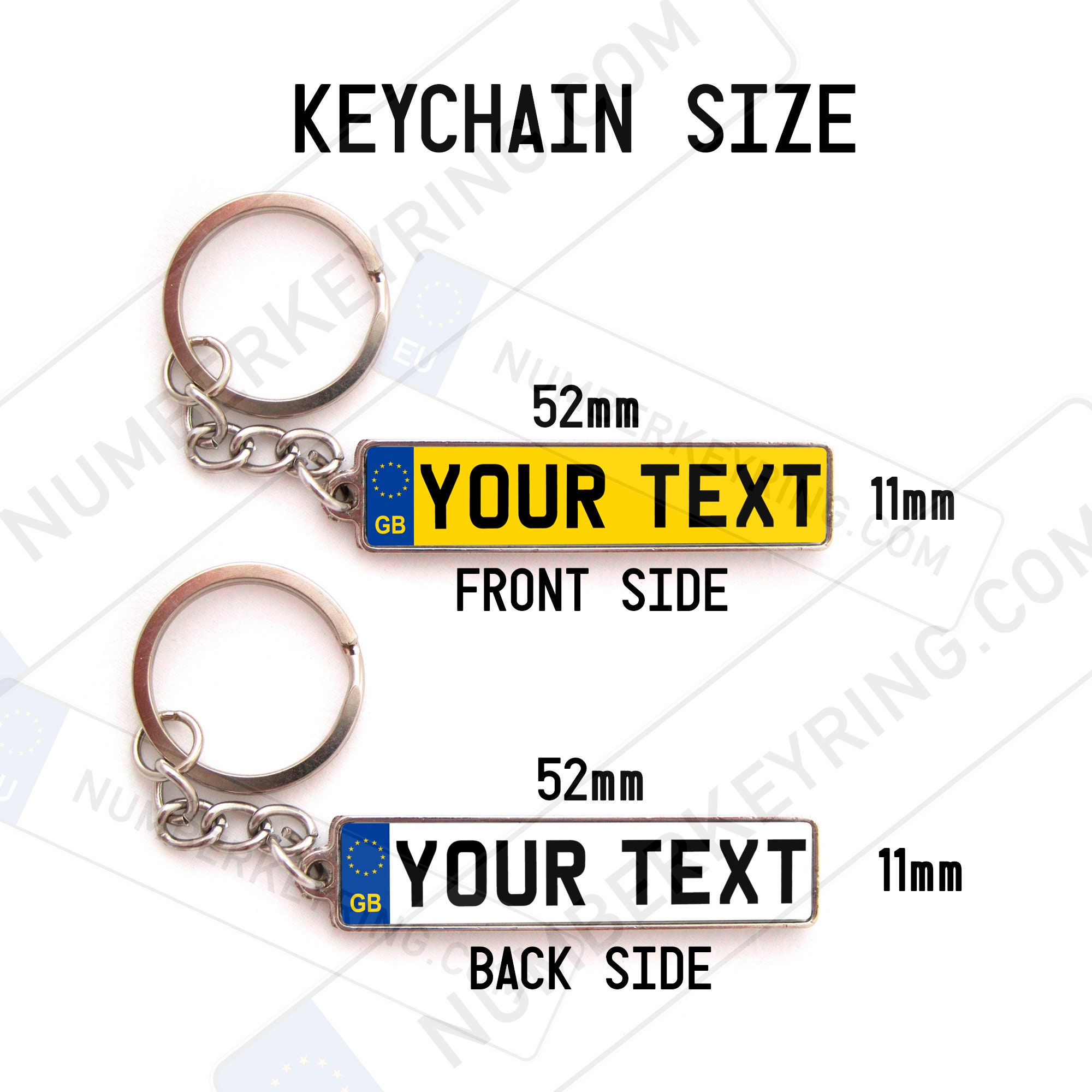 Car number plate keyring Car keychain Custom keychain Etsy