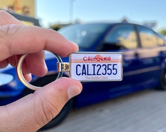 Custom License Plate Keychain: Personalized State Plate Keyring