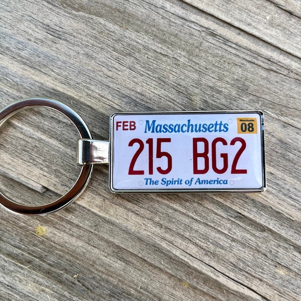 License Plate Keychain Etsy