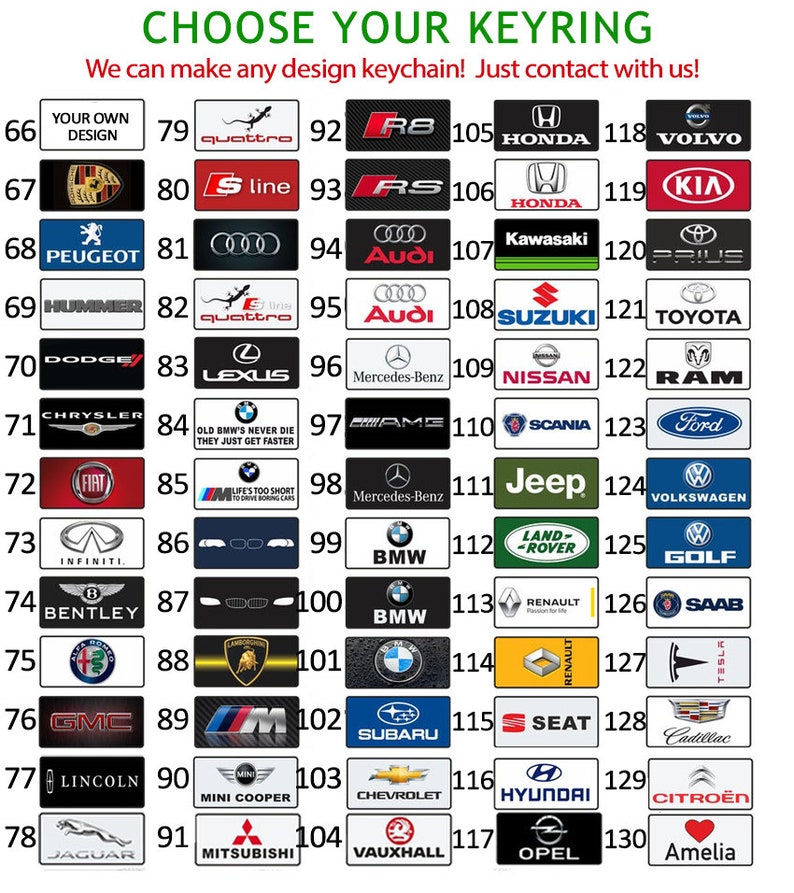 Car Number Plate Keyring, Custom Men Gift for Christmas, Custom License