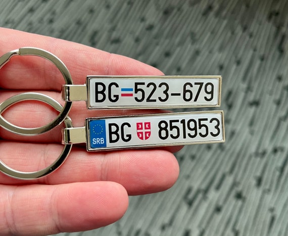 Keychains for Cars, Number Plate Design for Car, Car Keyring