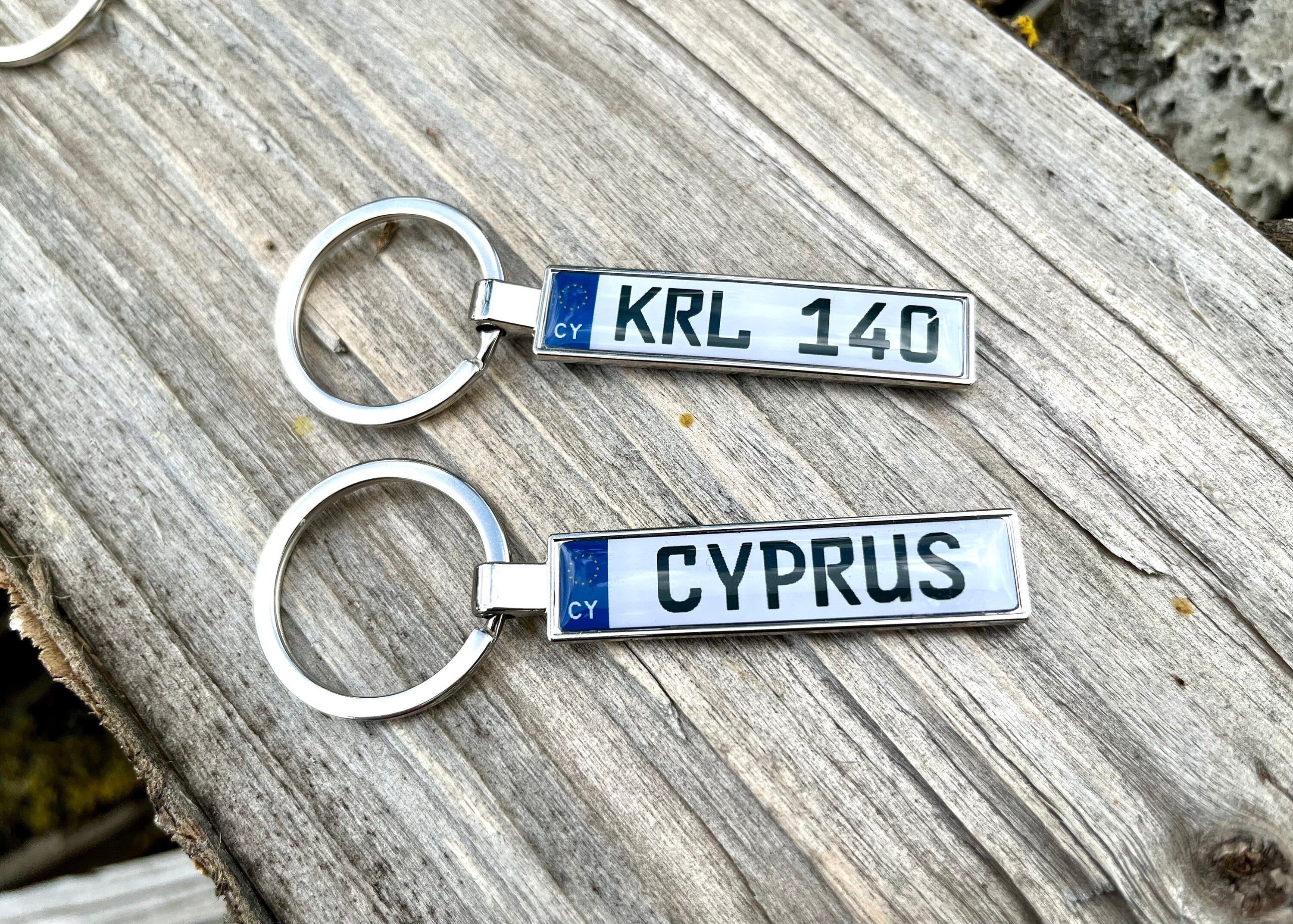 Custom Number Plate Keychain Any Text Any Country Keyring Etsy