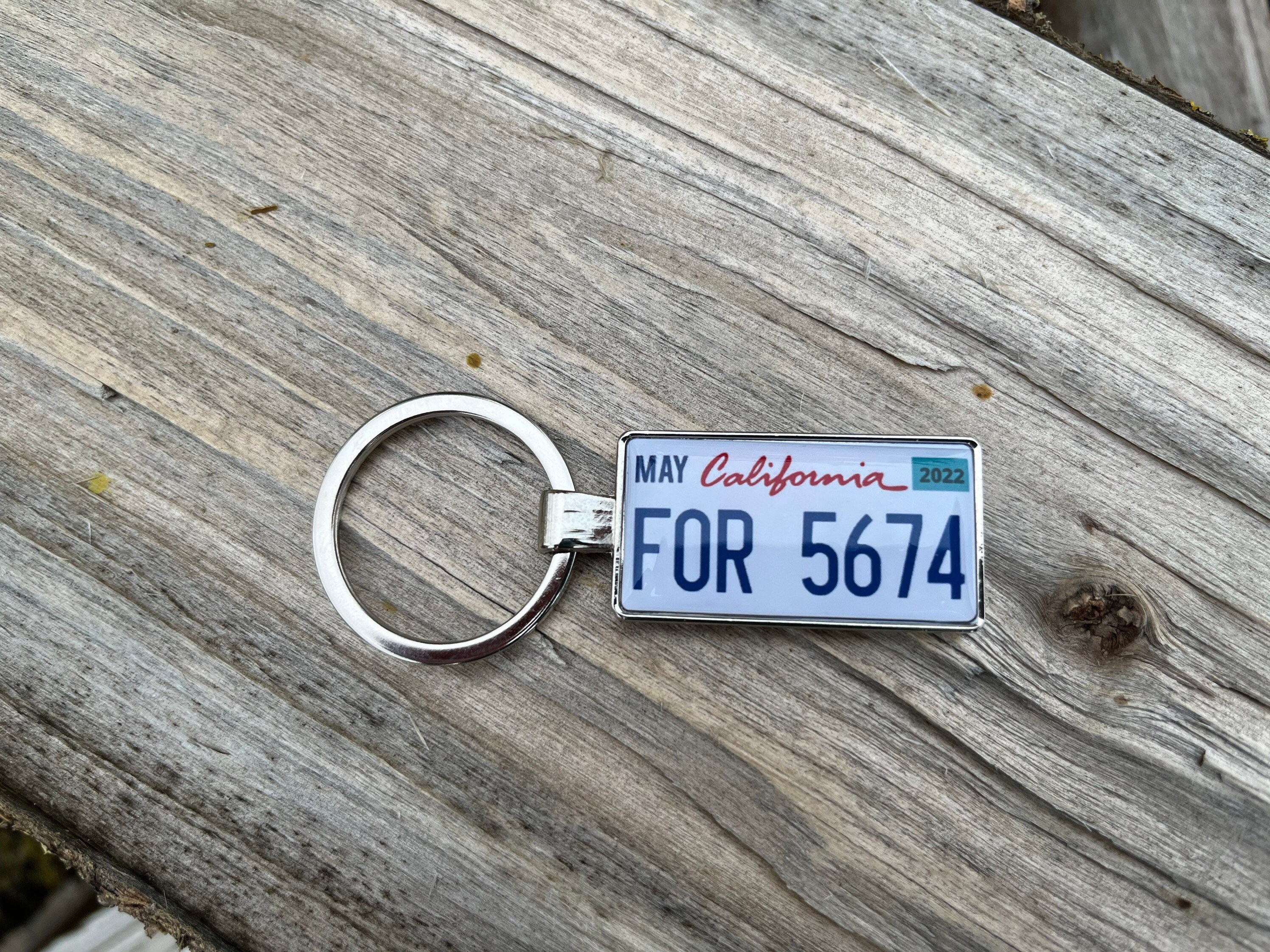 Personalised Louisiana License Plate Keychain Mini Plate Copy 