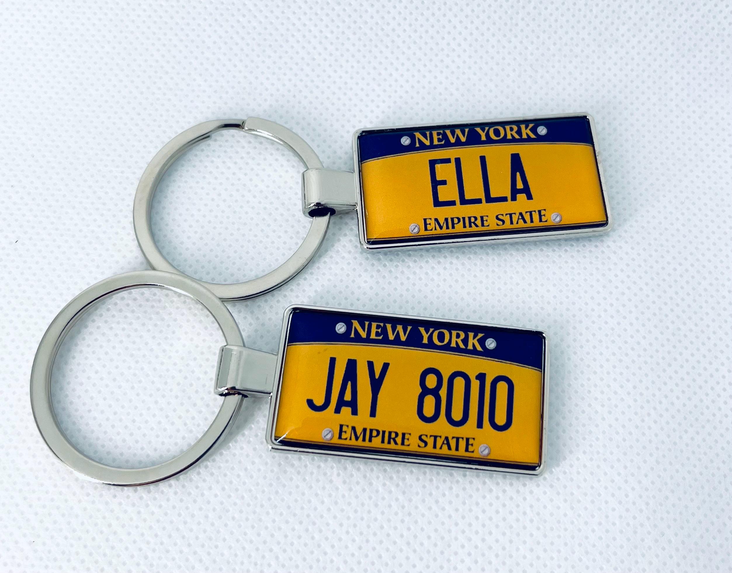 NYC Keyring, New York License Plate, Car Registration Plate