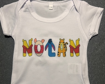 Personalized Winnie the Pooh T-Shirt - Custom Name and Design