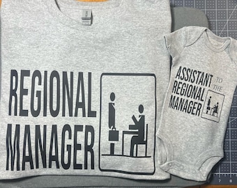 Office Fans!!! Regional Manager and Assistant to the Regional Manager set for Dad and baby!