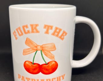 Fuzz the Patriarchy 15oz Handmade Coffee Mug