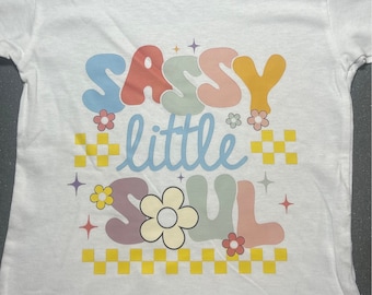Camiseta Sassy Little Soul Girl - Camiseta linda para niños pequeños - Ropa familiar personalizada - Adorable