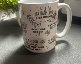 Swear Affirmations Coffee Mug 15oz