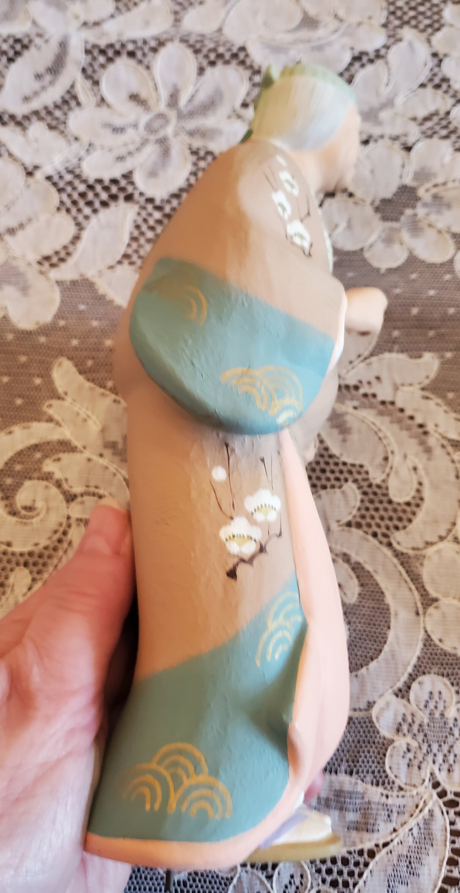 Vintage Pair of Japanese Hakata Urasaki Clay Figurines Man & Etsy