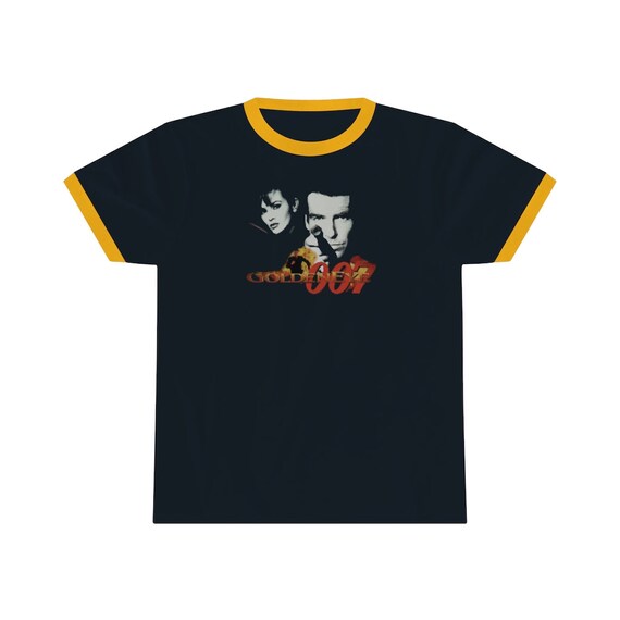N64 Goldeneye Ringer Tee Tshirt T-shirt Adult Sizes 3 Dark | Etsy