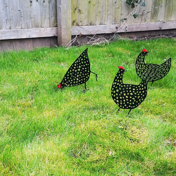 Decorative Garden Hens