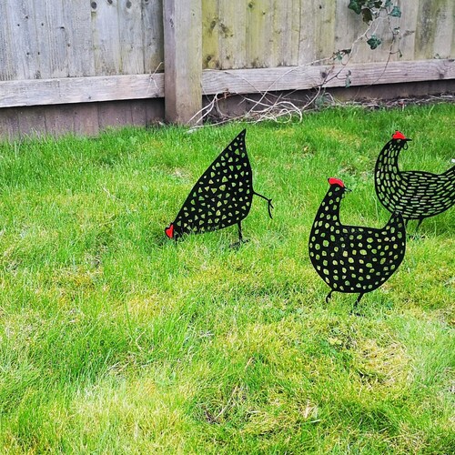 Decorative Garden Hens Etsy UK