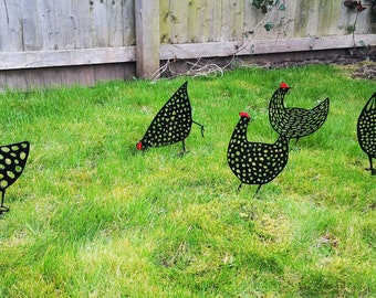 Decorative Garden Hens