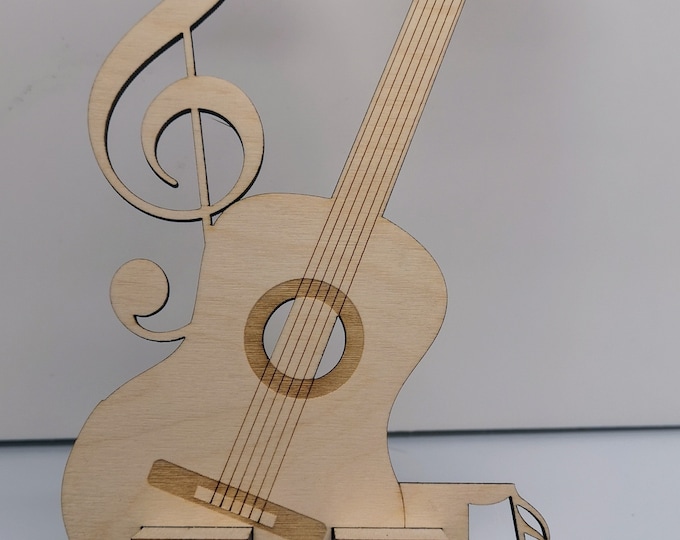 Guitar phone holder