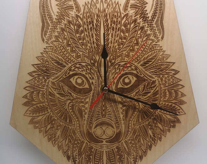 Wolf head Clock
