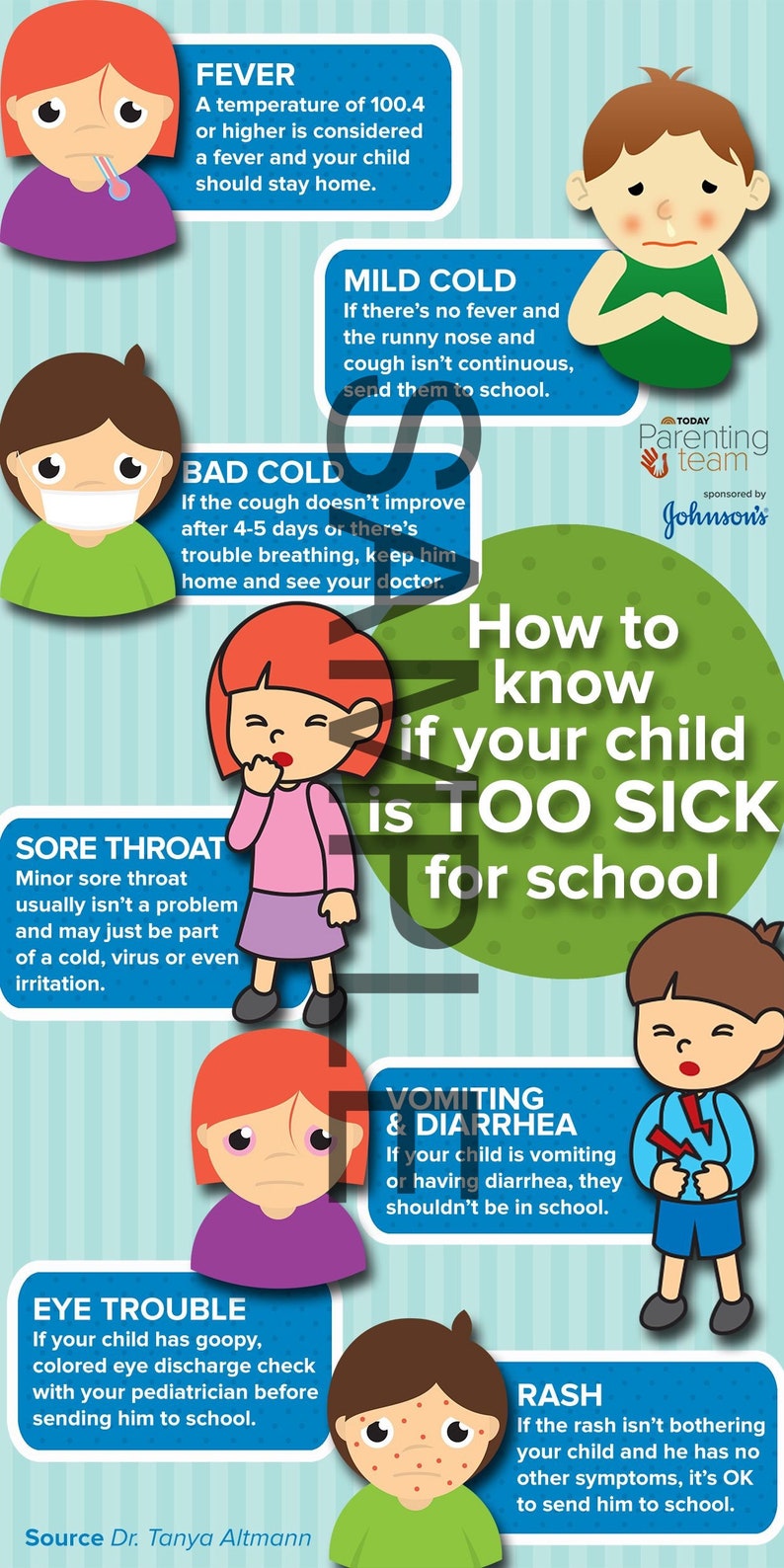 Daycare Sick Policy Handouts and Posters: 25 High Definition | Etsy