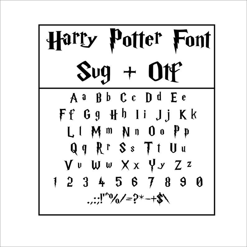Download Harry Potter Font Svg Harry Potter Alphabet Harry Otf ...