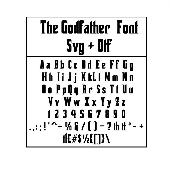 the godfather font maker the godfather font maker