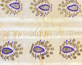 20世紀の古代ギリシャ刺繍、ヴィンテージの刺繍タオル、工芸品、民俗