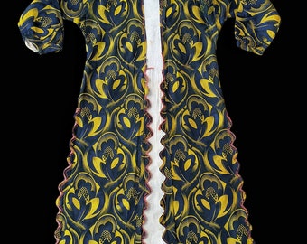 Antique Embroidered Ottoman Uc Etek Dress: Turkish Wedding Kaftan