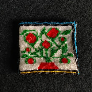 Cartera pequeña con cuentas vintage - Monedero de monedas - Regalos de abalorios antiguos