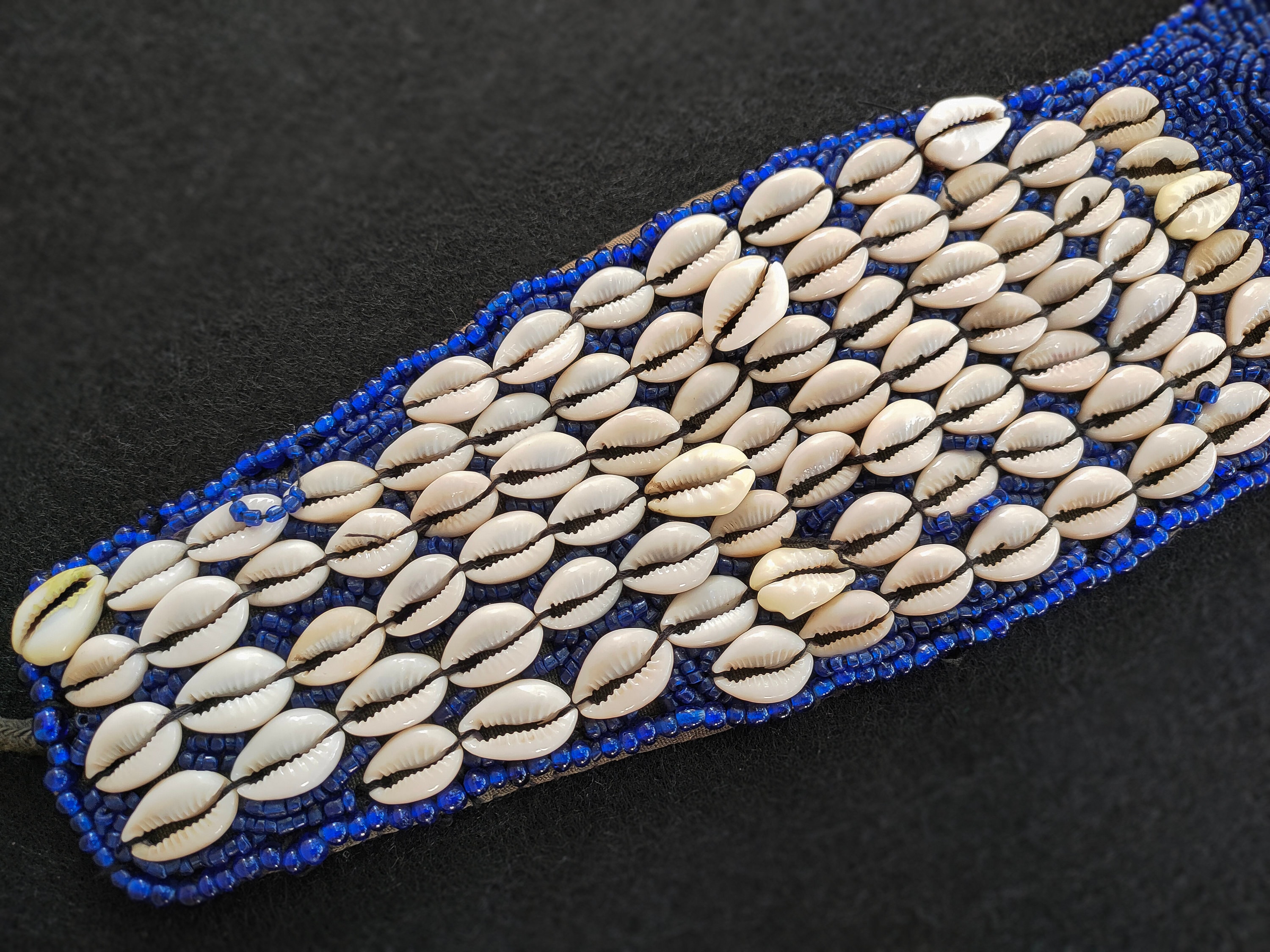 Vintage Stunning Seashell Centerpiece Braided Belt with Beads  EUC! Cowrie Shells Belt - Etsy main image 2