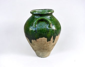 茶色の手作り陶器花瓶　大きな壺　古民家アンティーク　高さ約41㎝ il_340x270.5205940235_chf8.jpg