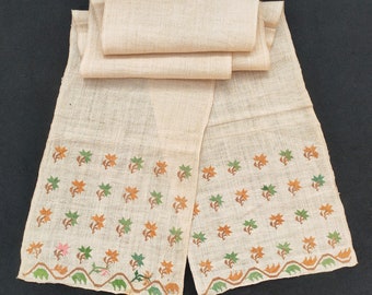 Antique Turkish Embroidered Textile Runner (178x26.5 cm)
