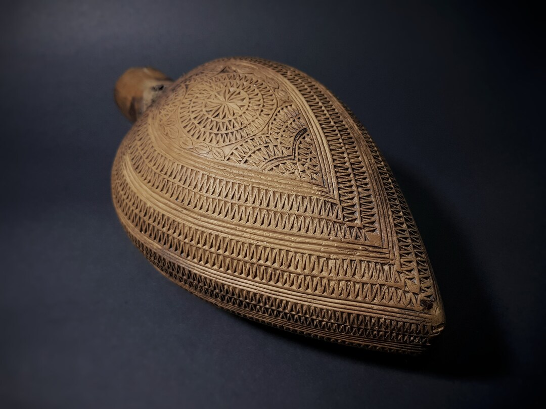 Antique Gunpowder Flask Wooden Ottoman Gunpowder Flask Etsy