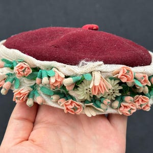 Antique Rare Ottoman Fez with Needlework Lace