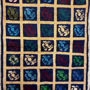 Antique Tülü Rug: Collectible Turkish Wool Rug, Geometric Design image 19