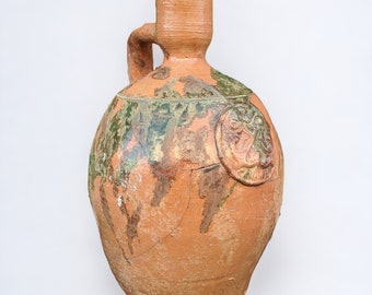Antique Islamic Ottoman Turkish Canakalle Ewer Vase 33 cm