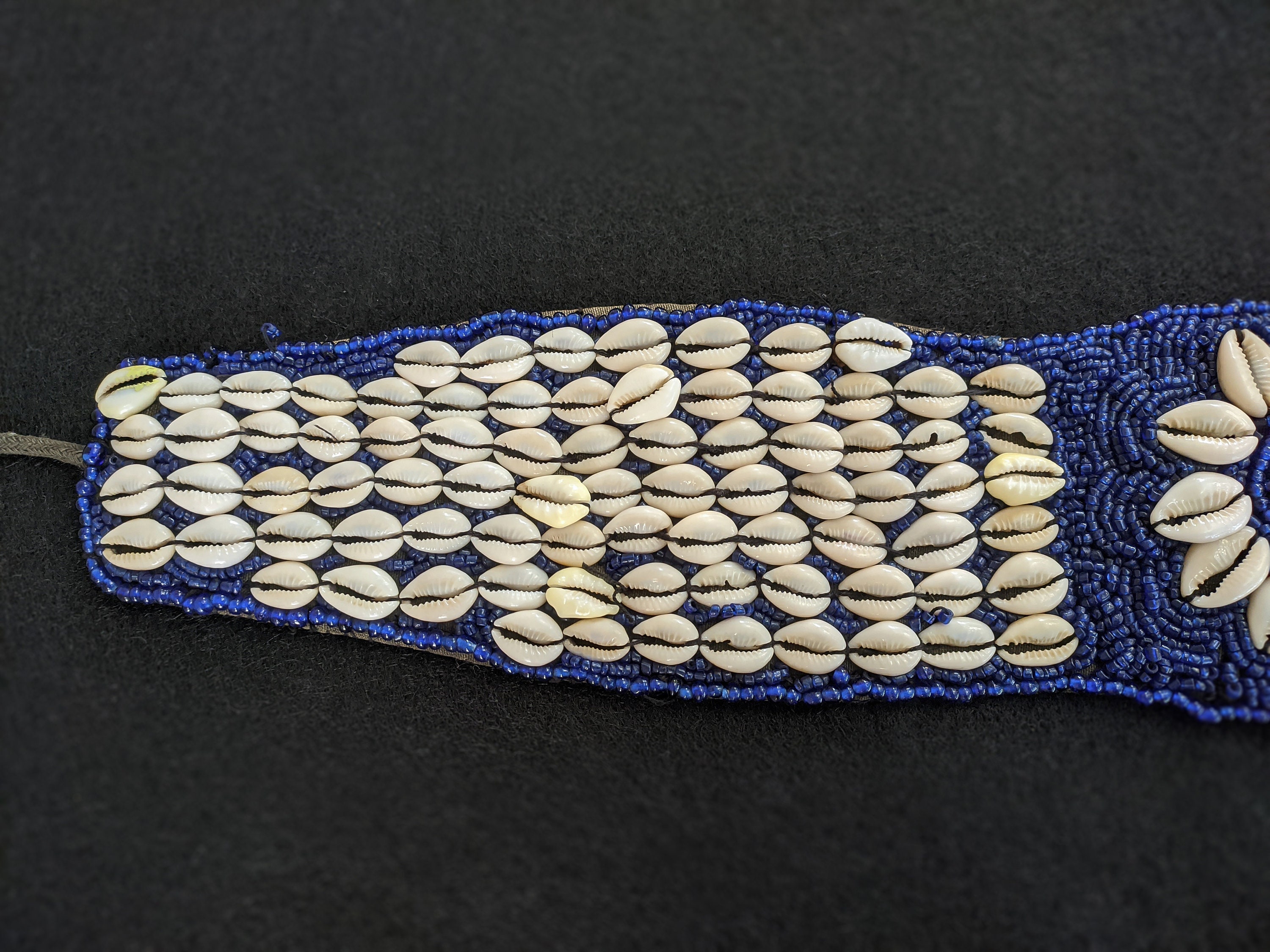 Antique Beaded Seashell Belt: Vintage Beadwork - Etsy display picture 2