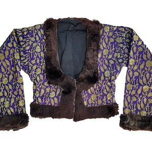 Antique Traditional Jacket, Cepken with Fur, Antique Ottoman Costume, Antique Clothing, Ottoman Costumes, Antique Gifts