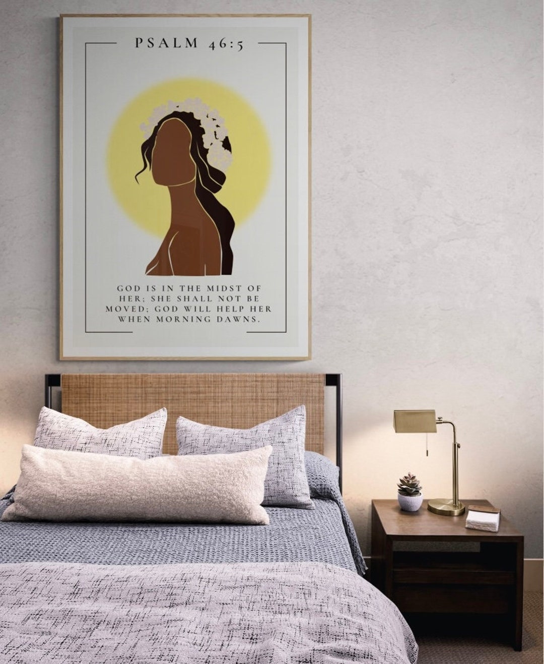 Psalm 46:5 | Digital Art Work| Modern Scripture Decor | Christianity ...