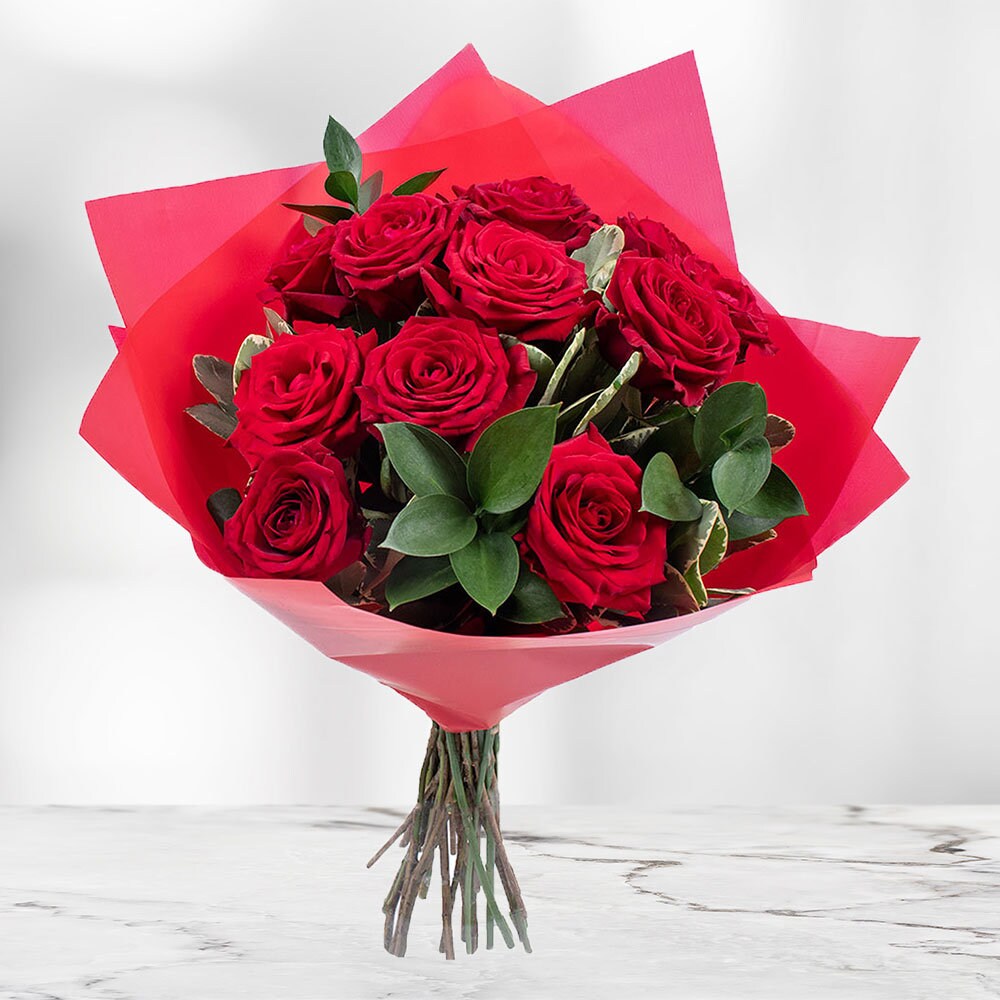 Fresh Flowers DeliveredFree UK Delivery12 Fresh RED Etsy