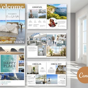 Printable Airbnb Welcome Book, Welcome Book Airbnb Beach, Tropical Rental, Airbnb House Rules, Airbnb House Manual, Vacation Rental Template