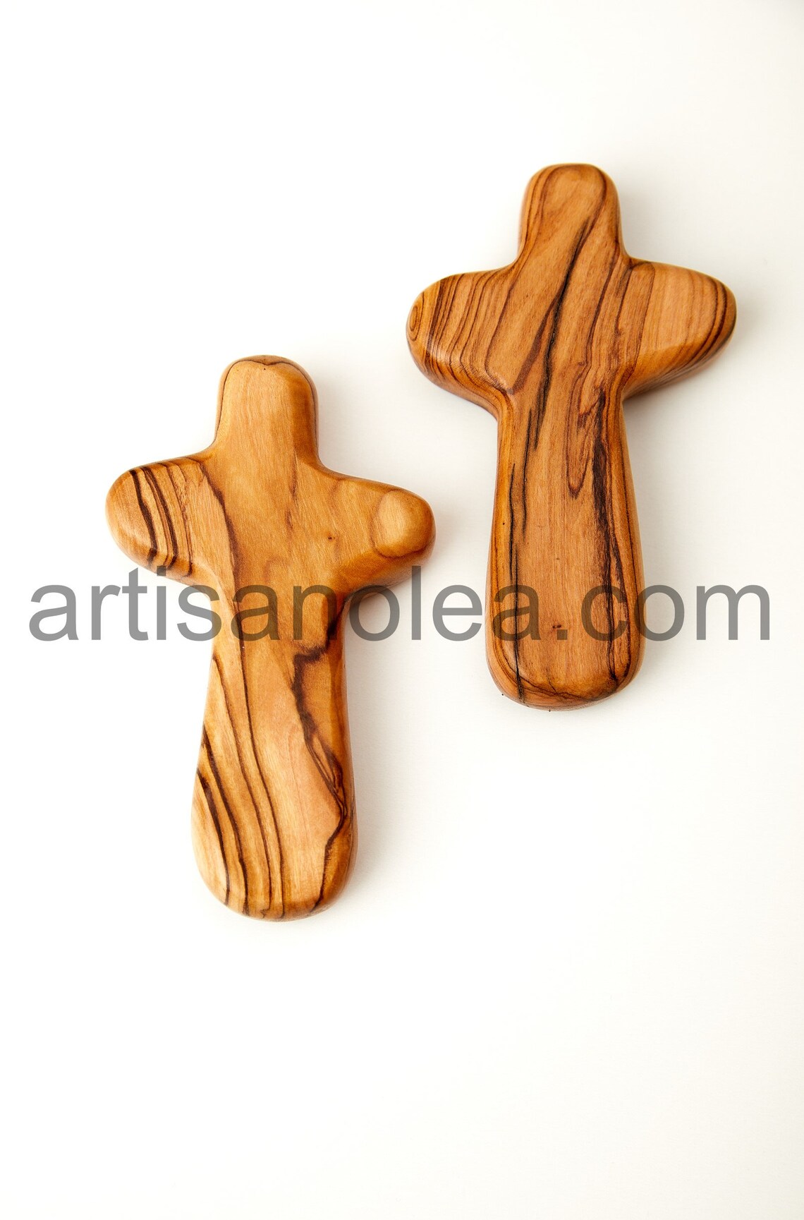 2x Olive wood comfort crosses hand carved from olive wood Etsy