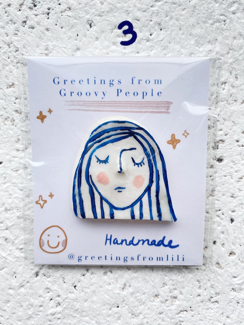 Grade B Cute Clay Pins Groovy Clay Pins
