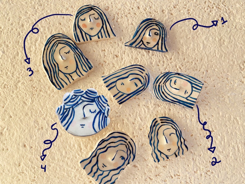 Grade B Cute Clay Pins Groovy Clay Pins