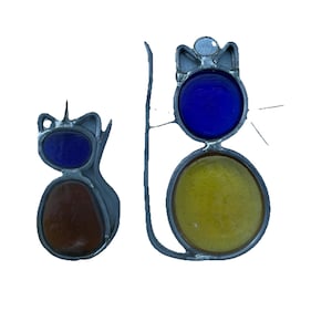 Stained Glass Cat/kitten Suncatcher Ornaments