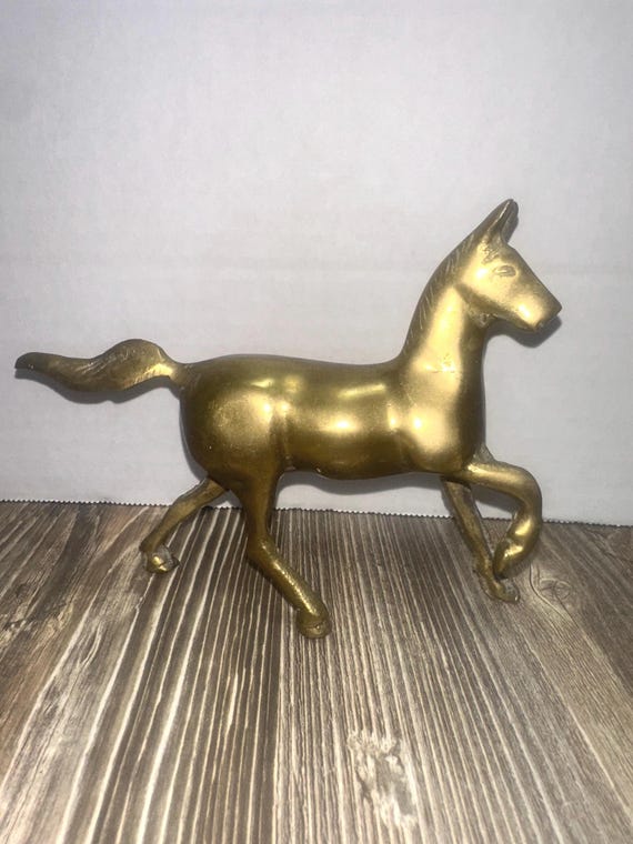 真鍮製 馬の置物 ヴィンテージ真鍮製馬の置物 - Etsy 日本
