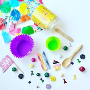 Birthday Play Dough Kit, Baking Play Dough Kit,Cupcake Sensory Kit, Birthday Sensory Play Dough Kit,Kids Birthday Favors,Baking Sensory Kit